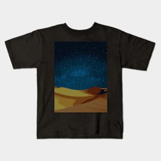 Starry night in the desert - Landscape Kids T-Shirt